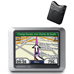 Garmin GPS nüvi 200 France/Benelux + Housse en cuir pour GPS nüvi offerte